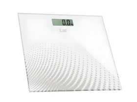 Lafe FitScale bílá / Osobní váha / do 150 kg / skleněná plošina / LCD displej (LAFWAG44590)
