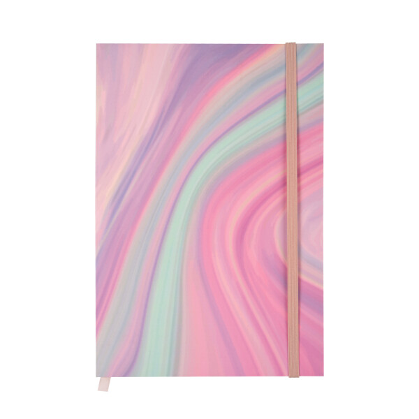 Blok s gumičkou - Pastelová abstrakce - Albi