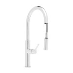 Dřezová baterie SAT s vytahovací sprškou, 2 proudy chrom SATBSD286 SATBSD286