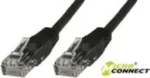 MicroConnect CAT6 U/UTP 1m CCA černá / PVC (B-UTP601S)