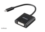 Akasa AK-CBCA09-15BK černá / Redukce USB-C na DVI / 15 cm (AK-CBCA09-15BK)