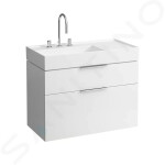 Laufen - Kartell Umyvadlo 900x460 mm, se 3 otvory pro baterii, SaphirKeramik, bílá H8103380001581