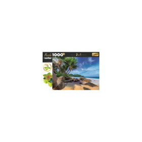 Puzzle s třídičem 2v1: Exotická pláž 1000 dílků