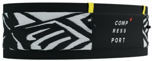 Compressport Freebelt PRO - Běžecký pás Compressport Free Belt Pro - Black/White Print Velikost textilu: XS/S