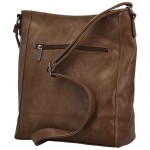 Stylová dámská koženková crossbody kabelka Barcia new, khaki