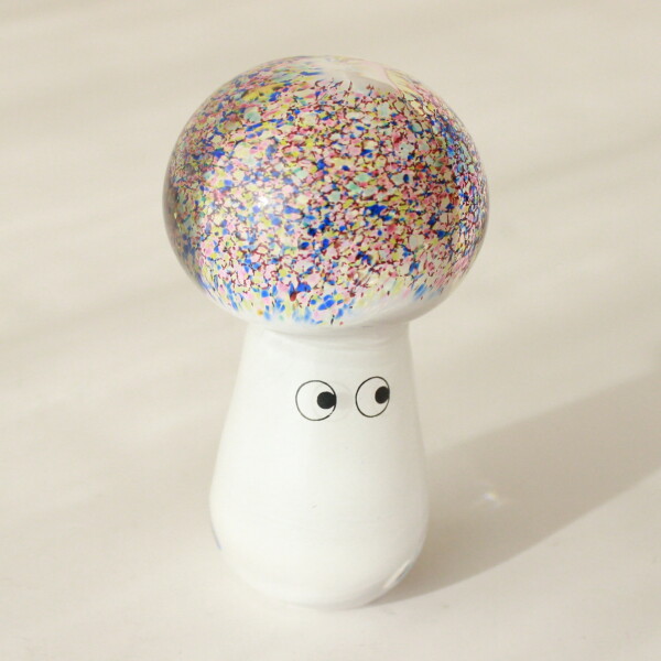 Studio Arhoj Skleněná figurka Crystal Blob Rainbow Mind, bílá barva, multi barva, sklo