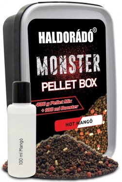 Haldorádó Pelety Monster Pellet Box 2mm 400g - Hot Mango,Haldorádó Pelety Monster Pellet Box 2mm 400g - Hot Mango