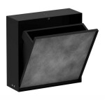 HANSGROHE - XtraStoris Rock Podomítkový odpadkový koš 4 l, matná černá 56089670