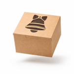 Cake star Vánoční krabička- "zvoneček" 10x10x6,3cm