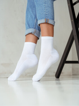 Milena Unique 0071-001 Poloviční froté ponožky 35-41 černá 38-41