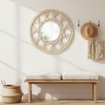 REA - Nástěnné zrcadlo Boho 65CM 322050 HOM-03006