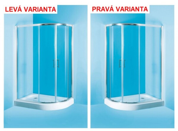 HOPA - Sprchový asymetrický kout s vaničkou IBIZA II - Barva rámu - Chrom/Leštěný hliník (ALU), Rozměr A - 120, Rozměr B - 80, Směr zavírání - Levé (SX), Výplň - Čiré bezpečnostní sklo - 5 mm OLBIBI212L