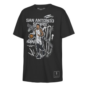 Mitchell & Ness Dětské tričko San Antonio Spurs NBA Victor Wembanyama Chalked Up T-Shirt Černá (YOUTH)