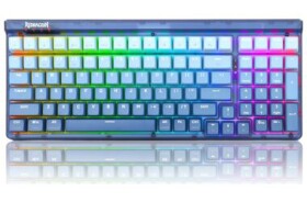 Redragon K656 Garen Purple modrá / Herní klávesnice / mechanická / spínače purple / USB / RF 2.4 GHz / Bluetooth / US (K656WB-RGB-PRO)