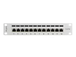 Lanberg šedý / Patch panel / 12 portů / 1U / CAT5E / FTP / 10" (PPF5-9012-S)