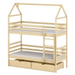Posteľ Domček Alex 90x200 pine
