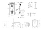 GROHE - Rapid SL Set předstěnové instalace, klozetu Oudee a sedátka softclose, tlačítko Skate Cosmopolitan, chrom SANI11BA1107