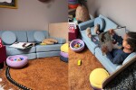 SHAPPY Dětská rozkládací pěnová pohovka SHAPPY PLAY mini Barva: Soft Beige