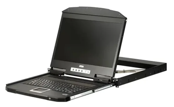 ATEN KVM Console / LCD 18,5" / 19" 1U / Single Rail / USB+HDMI (CL3700NW-ATA-AG)