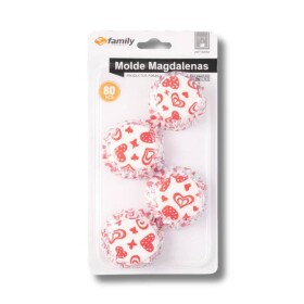 Dortisimo Košíčky na mini muffiny Srdíčka červená (80 ks)