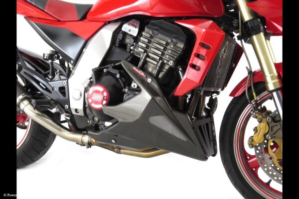 Kawasaki Z1000 03-06 Klín pod motor - 3 barvy - Černá-stříbrná mřížka