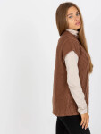 Dámská vesta D90027W90785B2 hnědá - FPrice S/M