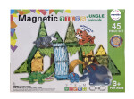 Mamido Magnetická stavebnice džungle zvířatka 45 dílů MT1442