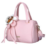 Elegantní dámská koženková kabelka do ruky LB Sia, růžová