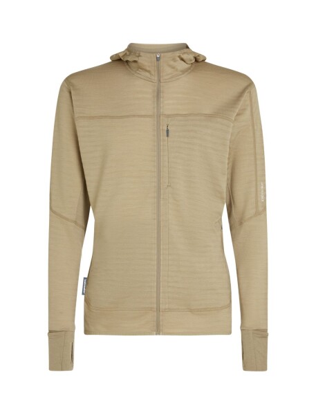 ICEBREAKER Mens 300 RealFleece Descender LS Zip Hood, Flagstone (vzorek) velikost: M