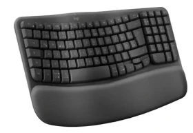 Logitech Wave Keys grafitová CH / Bezdrátová klávesnice / ergonomická / 2.4 GHz / Bluetooth (920-012289)