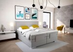BLANÁŘ NÁBYTEK, a.s. Blanář MARGO postel vč. roštů a matrací (šedá) ROZMĚR: 2x (100x200) cm - boxspring