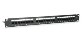 Equip 24 portů Cat6 / Patch panel / RJ-45 / UTP / 1U / 19" (135425)