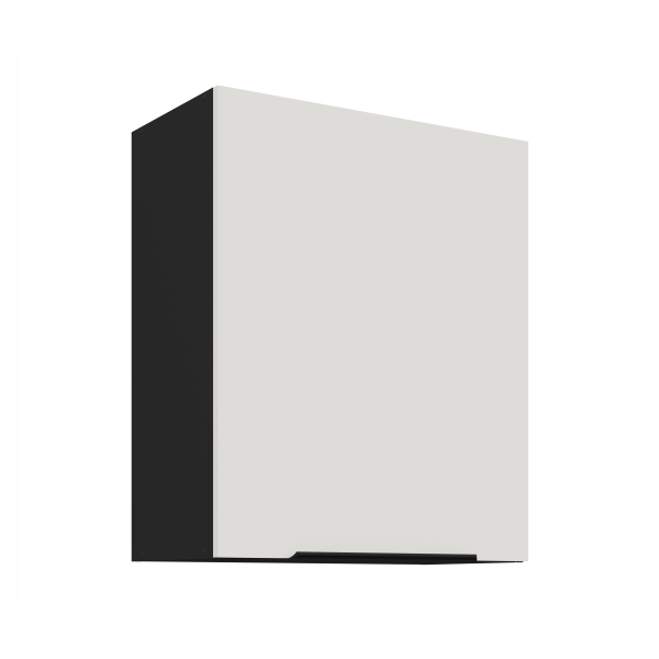 Horní skříňka Aria 60 G-72 1F Barva korpusu: Černá, Barva dvířek: WH - Crystal white AFM