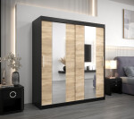 Šatní skříň Abi Po Barva korpusu: Dub artisan, Rozměry: 200 cm, Dveře: Bílá