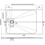 MEXEN - Hugo sprchová vanička obdélníková SMC 100x90, bílá 42109010
