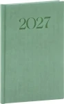NOTIQUE Týdenní diář Biella 2027 zelená / A5 / 15 × 21 cm