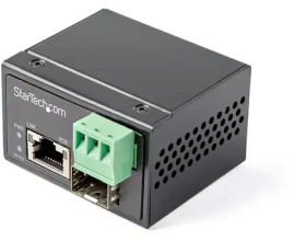 StarTech Fiber-Ethernet Mediakonvertor PoE+ 30W černá / Mediakonvertor / Gigabit / RJ-45 (IMC1GSFP30W)
