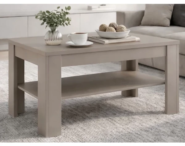 Konferenční stolek Lucy, béžový kašmír