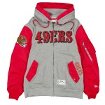 New Era Pánská bunda San Francisco 49ers NFL Alpha Industries MA-1 Full-Zip Fleece Velikost: L