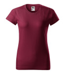 Basic tričko dámské garnet 2XL