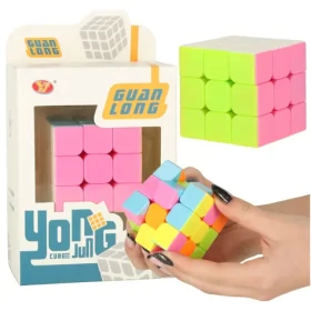 KIK Hlavolam Kostka 3x3x3 neon