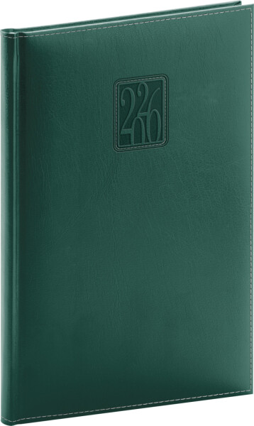Týdenní diář 2026 NOTIQUE A5 - Panama zelený, 15 x 21 cm