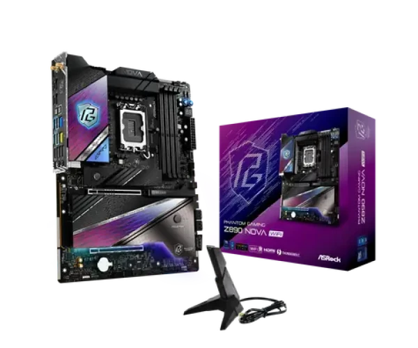 ASRock Z890 Nova WiFi / Z890 / LGA 1851 / 4x DDR5 / PCIex16 / 1x5GLAN / 1x2,5GLAN / ATX (90-MXBPS0-A0UAYZ)
