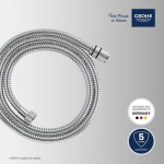 GROHE - Hadice Sprchová hadice VitalioFlex Metal Long-Life 1,5 m, chrom 22101000