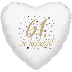 61. narozeniny balónek srdce Balonky.cz 61. narozeniny balónek srdce Balonky.cz