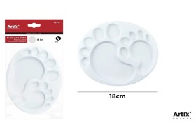 Artix plastová paleta na vodou ředitelné barvy 18 cm (2 stopy)