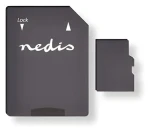 Nedis microSDXC 128 GB / Paměťová karta / UHS-I / čtení: 100 MB/s / zápis: 45 MB/s / vč. adaptéru SD (MMSD128100BK)
