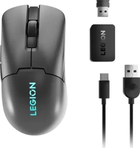 Lenovo Legion M600s šedá / Herní myš / Drátová i bezdrátová / 19 000 DPI / Bluetooth 5.0 / RGB