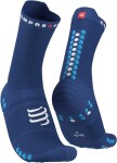 Běžecké kompresní ponožky Compressport Pro Racing Socks v4.0 Run High SODALITE/FLUO BLUE Velikost: EU