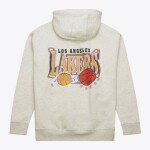 Mitchell & Ness Pánská mikina Los Angeles Lakers NBA Slammin Hoodie Oatmeal Heather Velikost: S